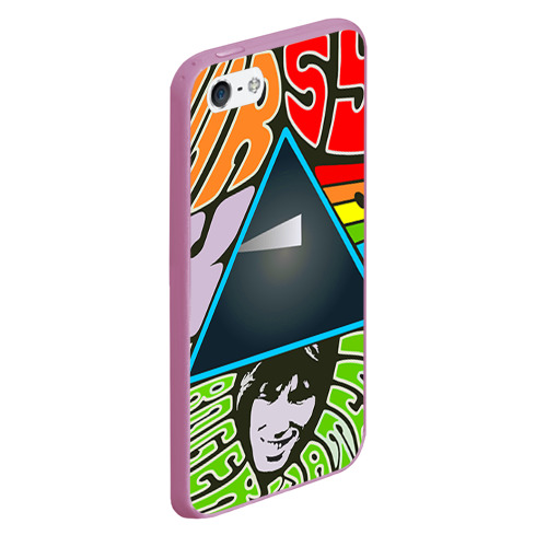 Чехол для iPhone 5/5S матовый Pink Floyd, цвет розовый - фото 3