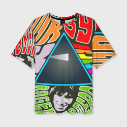 Женская футболка oversize 3D Pink Floyd