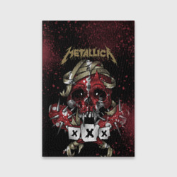 Обложка для паспорта матовая кожа Metallica