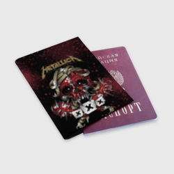 Обложка для паспорта матовая кожа Metallica - фото 2