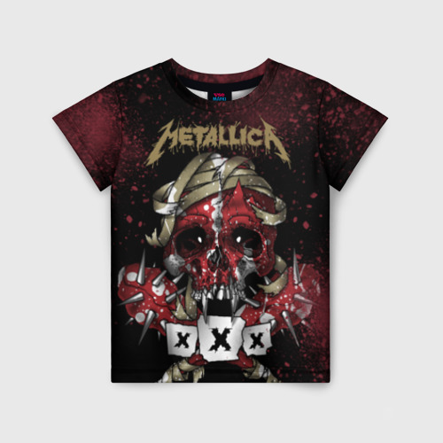 Детская футболка 3D Metallica, цвет 3D печать