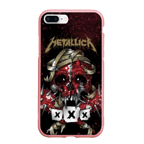 Чехол для iPhone 7Plus/8 Plus матовый Metallica, цвет баблгам