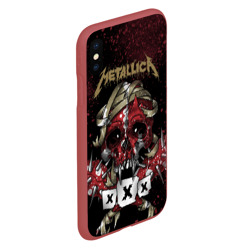 Чехол для iPhone XS Max матовый Metallica - фото 2