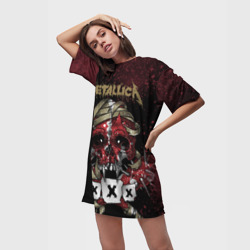 Платье-футболка 3D Metallica - фото 2