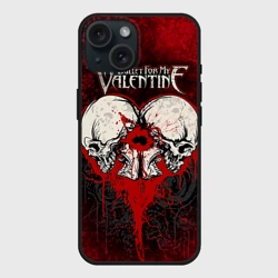 Чехол силиконовый для Apple iPhone 15 матовый Bullet for my Valentine