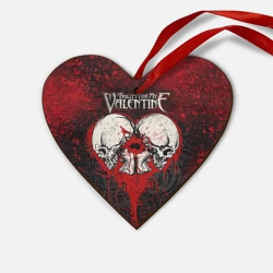 Деревянная игрушка Сердце Bullet for my Valentine