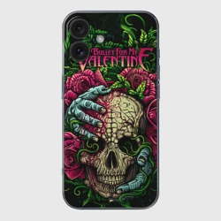 Чехол для iPhone 16 силиконовый с защитой камеры Bullet for my Valentine