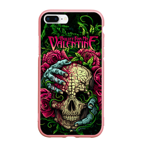 Чехол для iPhone 7Plus/8 Plus матовый Bullet for my Valentine, цвет баблгам