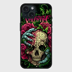 Чехол силиконовый для Apple iPhone 15 матовый Bullet for my Valentine