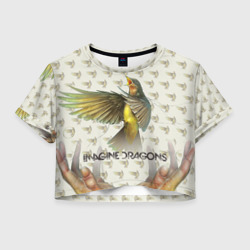 Женская футболка Crop-top 3D Imagine Dragons
