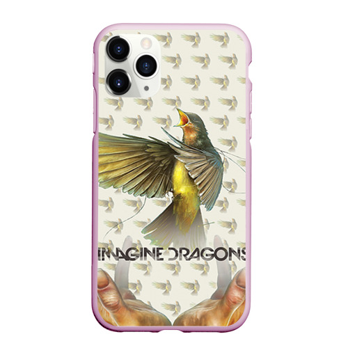 Чехол для iPhone 11 Pro Max матовый Imagine Dragons, цвет розовый