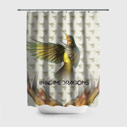 Штора 3D для ванной Imagine Dragons