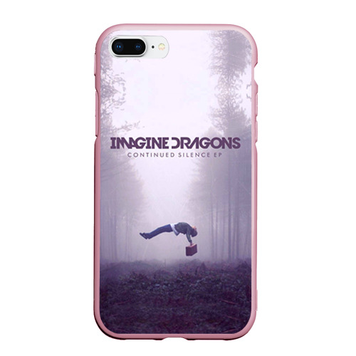 Чехол для iPhone 7Plus/8 Plus матовый Imagine Dragons, цвет розовый