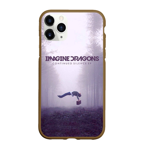 Чехол для iPhone 11 Pro Max матовый Imagine Dragons, цвет коричневый