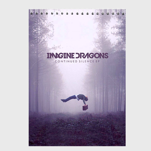 Скетчбук Imagine Dragons, цвет белый