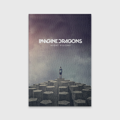 Обложка для паспорта матовая кожа Imagine Dragons