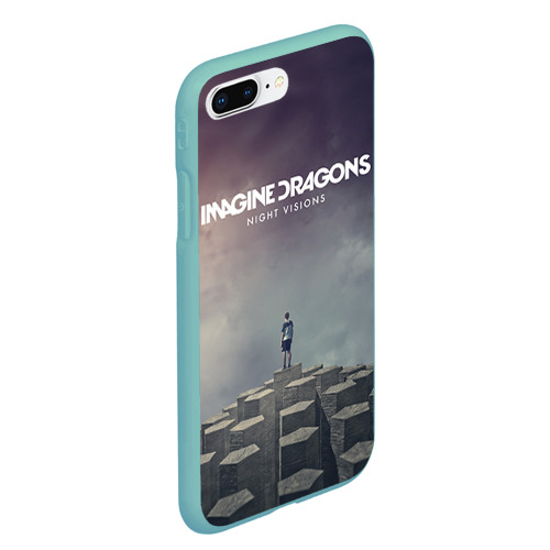 Чехол для iPhone 7Plus/8 Plus матовый Imagine Dragons, цвет мятный - фото 3