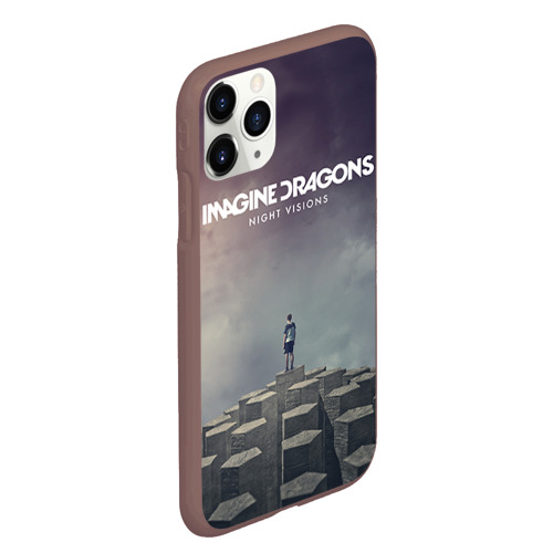 Чехол для iPhone 11 Pro Max матовый Imagine Dragons, цвет коричневый - фото 3