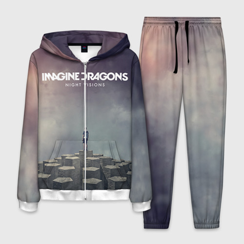 Мужской костюм 3D Imagine Dragons, цвет белый