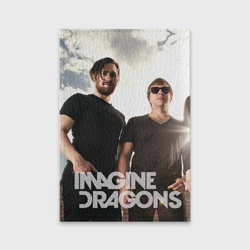 Обложка для паспорта матовая кожа Imagine Dragons, цвет черный - фото 2