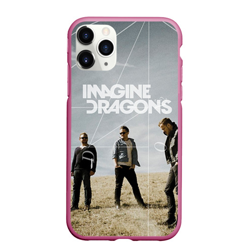 Чехол для iPhone 11 Pro Max матовый Imagine Dragons, цвет малиновый