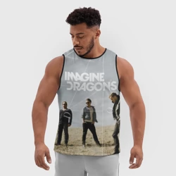 Мужская спортивная майка 3D Imagine Dragons - фото 2