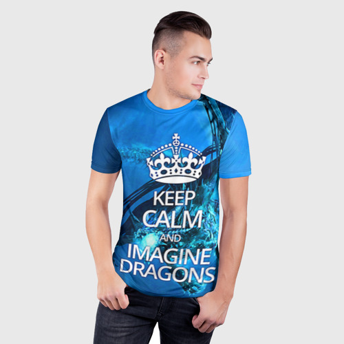 Мужская футболка 3D Slim Imagine Dragons, цвет 3D печать - фото 3