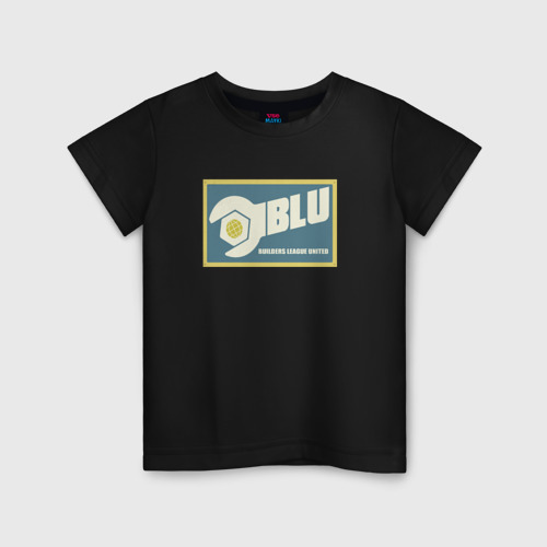 Детская футболка хлопок BLU, цвет черный