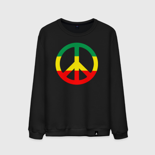 Мужской свитшот хлопок Rasta peace Фото 01 Мужской свитшот хлопок Rasta peace Фото 01