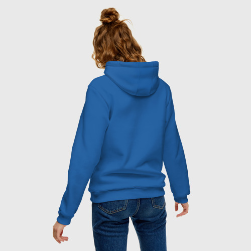Женская толстовка хлопок DieAntwoord, цвет синий - фото 4
