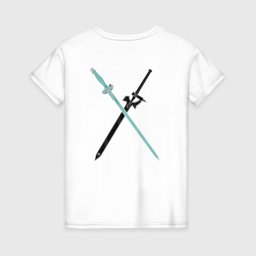 Женская футболка хлопок Sword Art Online, цвет белый - фото 2