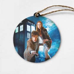 Деревянная игрушка круг Доктор кто