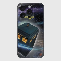 Чехол для iPhone 16 Pro Max силиконовый с защитой камеры Тардис