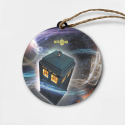 Деревянная игрушка круг Тардис