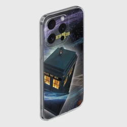 Чехол для iPhone 15 Pro силиконовый с защитой камеры Тардис - фото 2