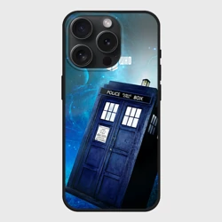 Чехол силиконовый для Apple iPhone 15 Pro Мax матовый Тардис