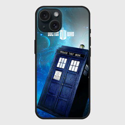 Чехол силиконовый для Apple iPhone 15 матовый Тардис