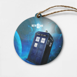 Деревянная игрушка круг Тардис