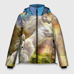 Мужская зимняя куртка 3D Единороги