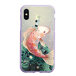 Чехол для iPhone XS Max матовый Рыба