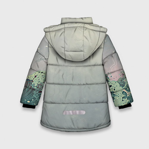 Зимняя куртка для девочек 3D Рыба, цвет черный - фото 2