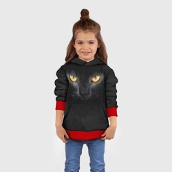 Детская толстовка 3D Черная кошка - фото 2