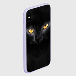 Чехол для iPhone XS Max матовый Черная кошка - фото 2