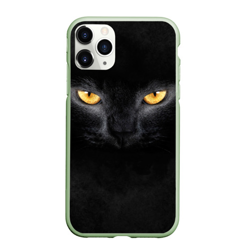 Чехол для iPhone 11 Pro Max матовый Черная кошка Фото 01 Чехол для iPhone 11 Pro Max матовый Черная кошка Фото 01