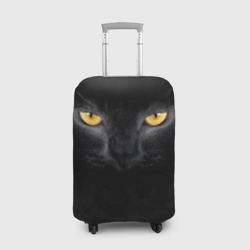 Чехол для чемодана 3D Черная кошка