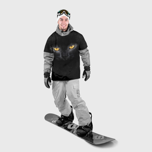 Накидка на куртку 3D Черная кошка Фото 01 Накидка на куртку 3D Черная кошка Фото 01