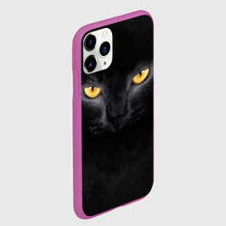 Чехол для iPhone 11 Pro матовый Черная кошка - фото 2