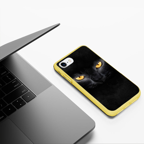 Чехол для iPhone 7/8 матовый Черная кошка Фото 01 Чехол для iPhone 7/8 матовый Черная кошка Фото 01