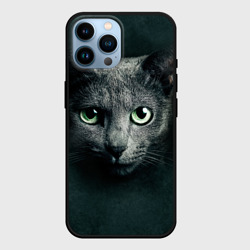 Чехол для iPhone 14 Pro Max Серый кот