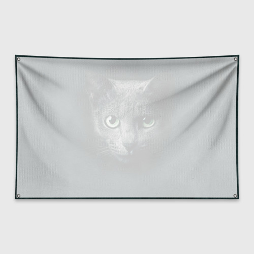 Флаг-баннер Серый кот - фото 2